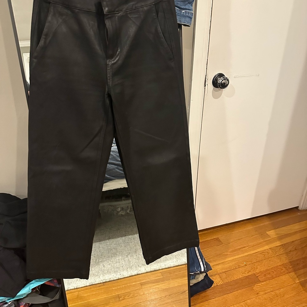 Paige Black coated jeans